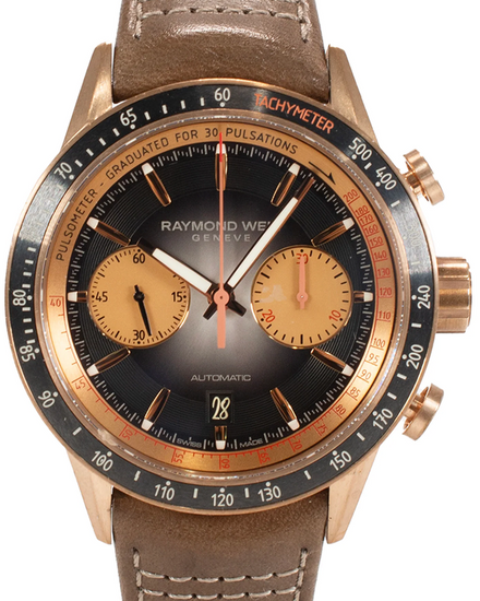 Raymond Weil Freelancer L.E. 43.5MM Black Dial Leather Strap (7780-K590-120)