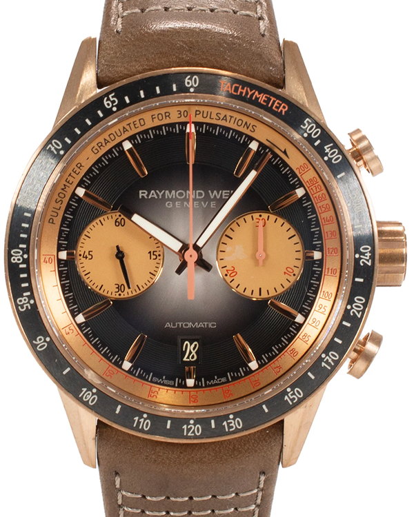 Raymond Weil Freelancer L.E. 43.5MM Black Dial Leather Strap (7780-K590-120)