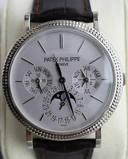 Patek Philippe Grand Complications 38MM Silver Dial Leather Strap (5139G-001)