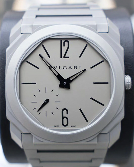 2017 Bvlgari Octo Finissimo 40MM Grey Dial Titanium Bracelet (102713)