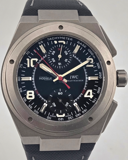 2009 IWC Schaffhausen Ingenieur AMG 42MM Black Dial Textile Strap (IW372504)