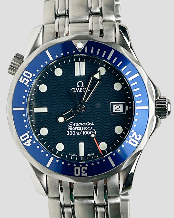 Omega Seamaster Diver 300M 41MM Quartz Blue Dial Steel Bracelet (2561.80.00)