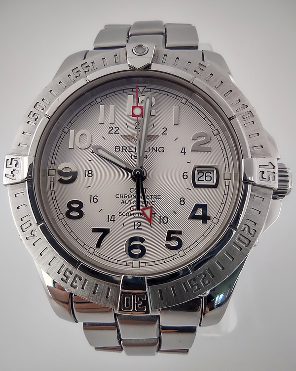 2006 Breitling Colt GMT 40MM Silver Dial Steel Bracelet (A3235011G567)
