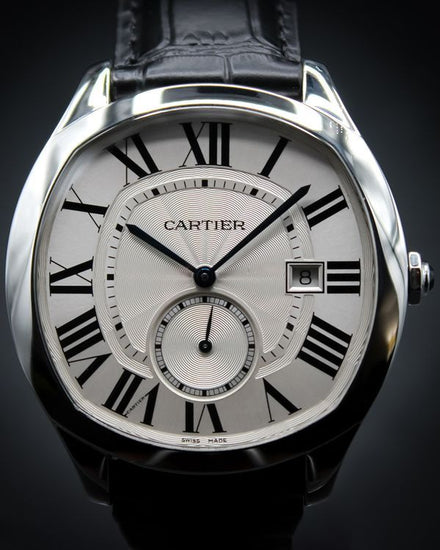 2021 Cartier Drive De Cartier 41MM Silver Dial Leather Strap (WSNM0015)