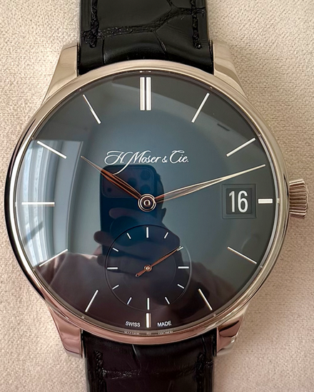 2020 H. Moser & Cie Venturer Big Date 41.5MM Blue Dial Leather Strap (2100-0202)