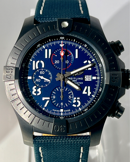 Breitling Avenger "Night Mission" 48MM Blue Dial Textile Strap (V13375)