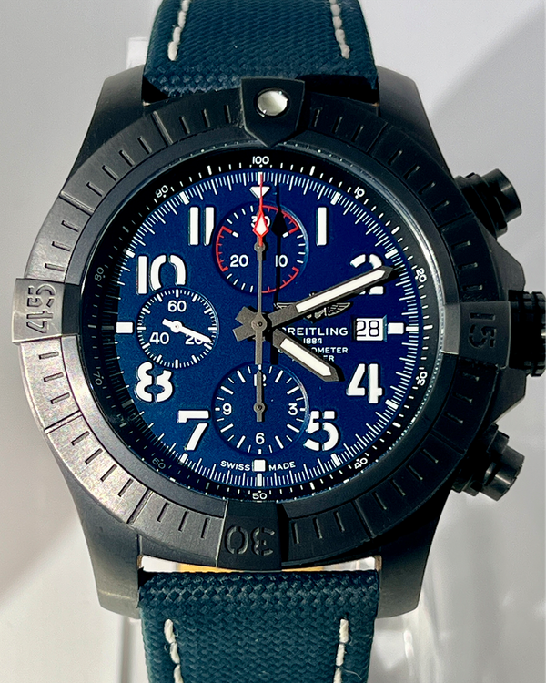 Breitling Avenger "Night Mission" 48MM Blue Dial Textile Strap (V13375)