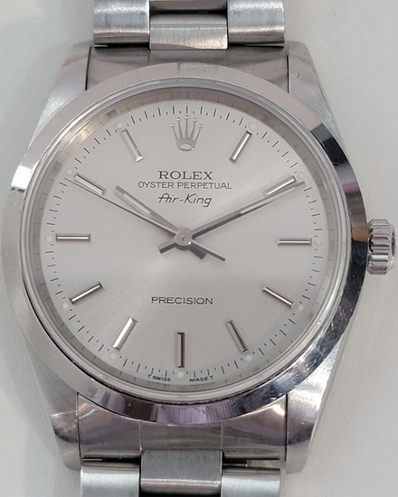 Rolex Air-King 34MM Silver Dial Oyster Bracelet (14000)