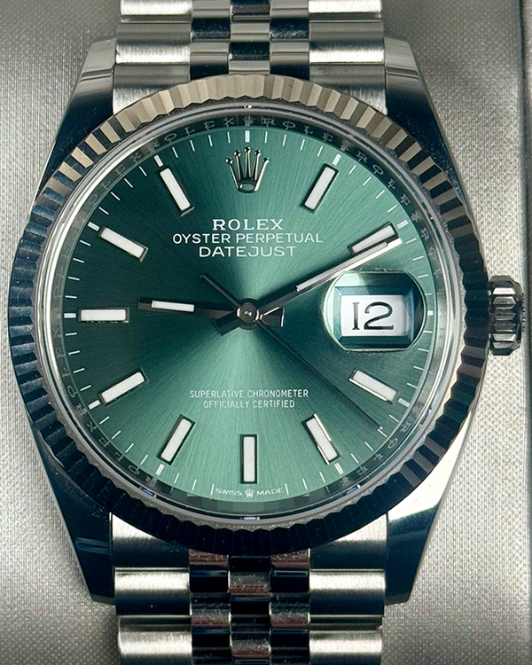 2025 Rolex Datejust 36MM Green Dial Jubilee Bracelet (126234)