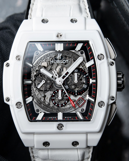 2019 Hublot Spirit of Big Bang 45MM Skeleton Dial Leather Strap (601.HX.0173.LR)
