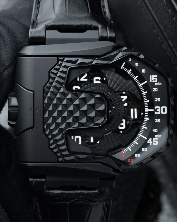 2022 Urwerk UR-T8 Transformer "20th Anniversary" L.E. 48.35MM Black Dial Leather Strap (UR-T8-Black)
