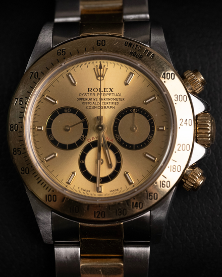 Rolex Cosmograph Daytona 40MM Champagne Dial Two-Tone Oyster Bracelet (16523)