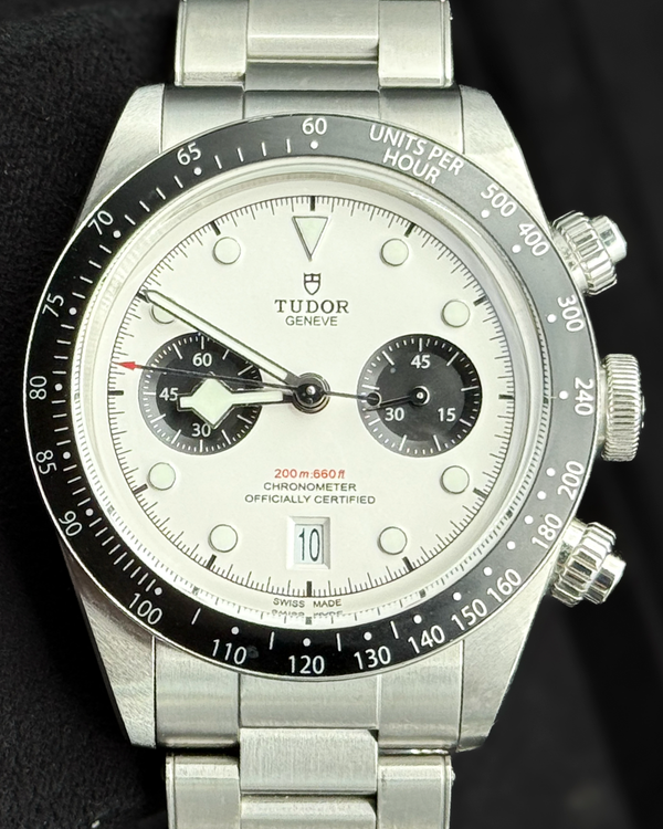 (OSCAR) 2022 Tudor Black Bay Chrono "Panda" 41MM White Dial Steel Bracelet (79360N)