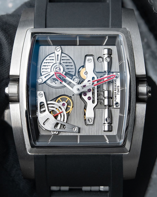 Cyrus Kambys L.E. 42.7MM Skeleton Dial Rubber Strap (529.001.C)
