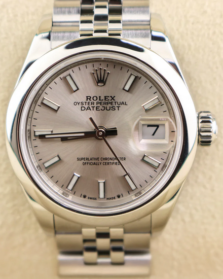 2020 Rolex Lady-Datejust 28MM Silver Dial Super Jubilee Bracelet (279160)