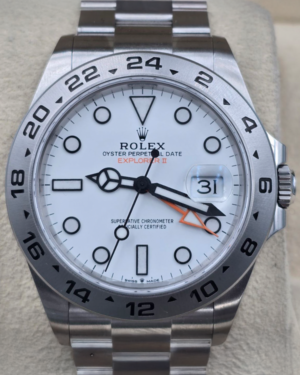2023 Rolex Explorer II "Polar" 42MM White Dial Oyster Bracelet (226570)