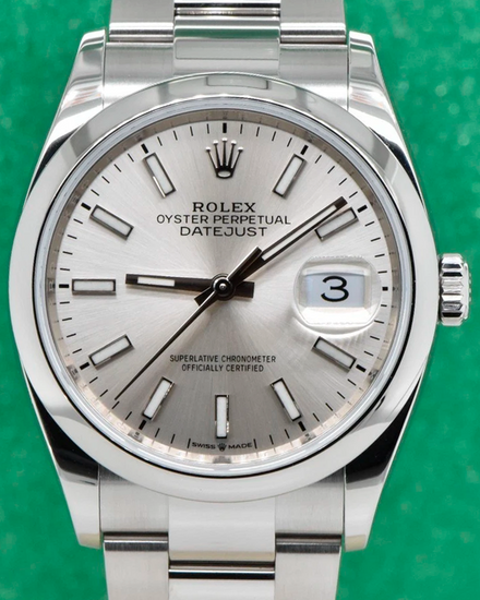 2020 Rolex Datejust 36MM Silver Dial Oyster Bracelet (126200)