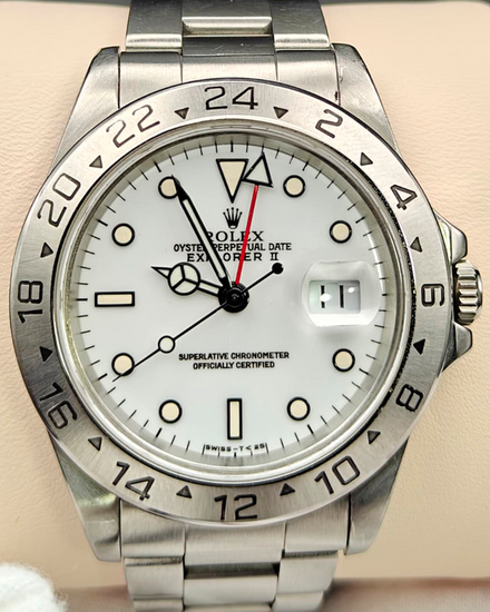 1996 Rolex Explorer II "Polar" 40MM White Dial Oyster Bracelet (16570)