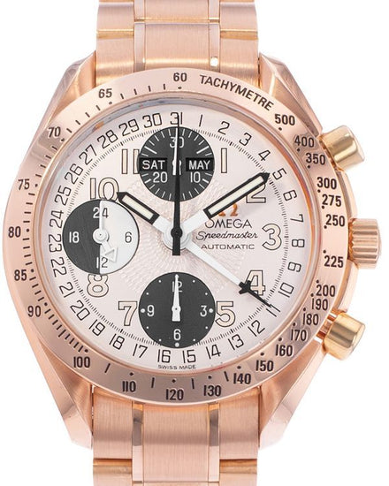 Omega Speedmaster 39MM Silver Dial Rose Gold Bracelet (3123.33.00)