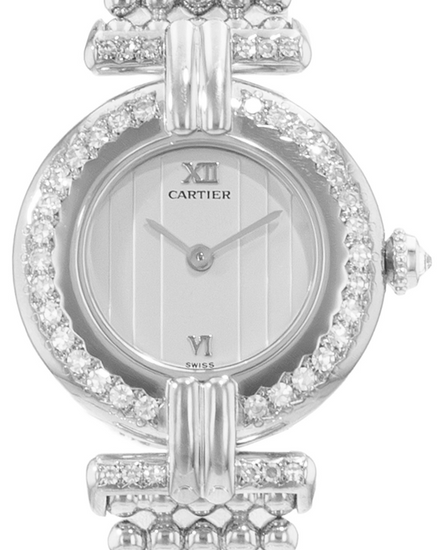 Cartier Colisee 24MM Quartz White Dial White Gold Bracelet (WB1059M8)