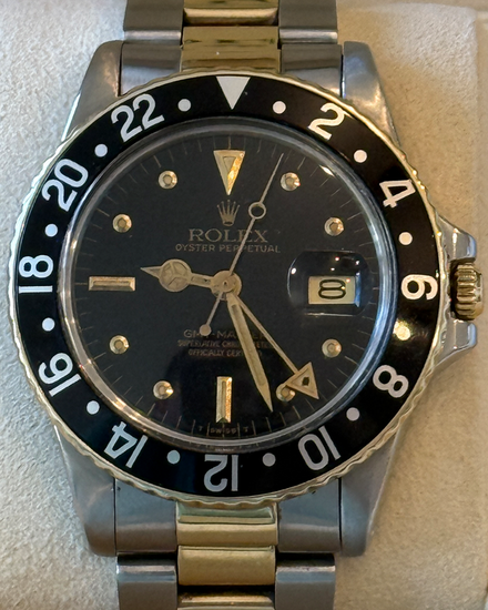 1979 Rolex GMT-Master 40MM Black Dial Two-Tone Oyster Bracelet (16753)