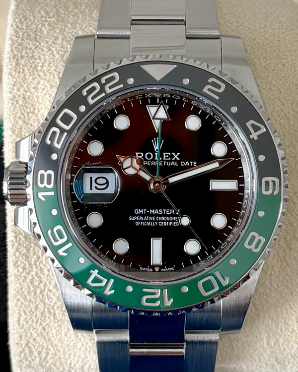 2024 Rolex GMT-Master II "Sprite" 40MM Black Dial Oyster Bracelet (126720VTNR)