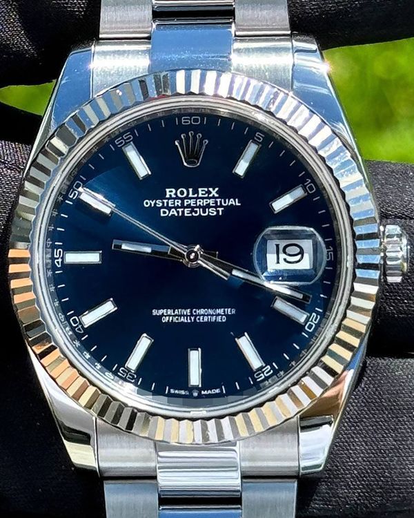 2021 Rolex Datejust 41MM Blue Dial Oyster Bracelet (126334)