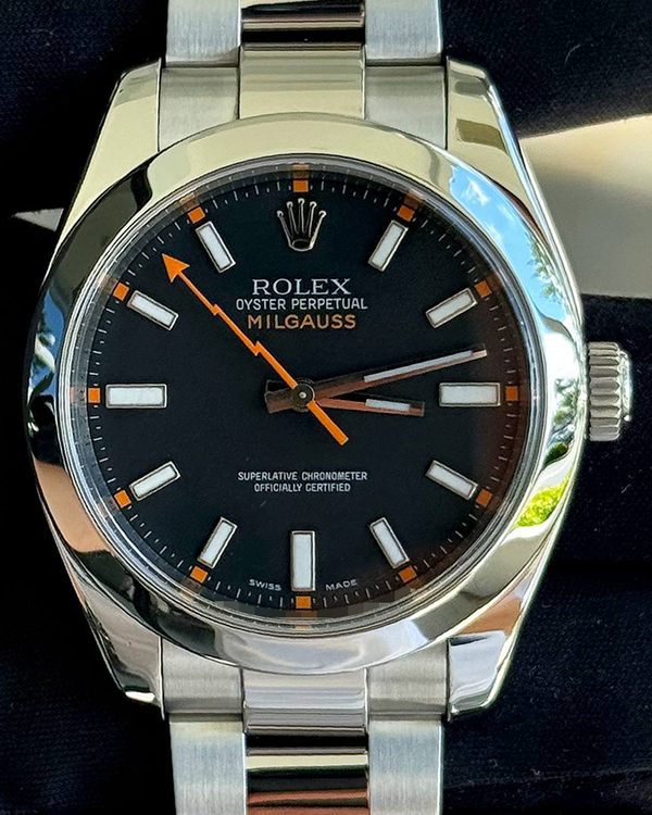 2010 Rolex Milgauss 40MM Black Dial Oyster Bracelet (116400)