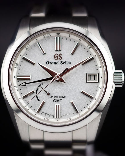 2024 Grand Seiko Heritage GMT Spring Drive 40MM "Kirazuri" White Dial Steel Bracelet (SBGE279)