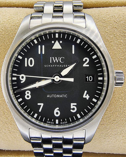 2023 IWC Schaffhausen Pilot 36MM Black Dial Steel Bracelet (IW324010)