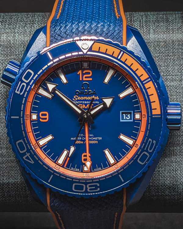 2021 Omega Seamaster Planet Ocean "Big Blue" 45.5MM Blue Dial Rubber Strap (215.92.46.22.03.001)