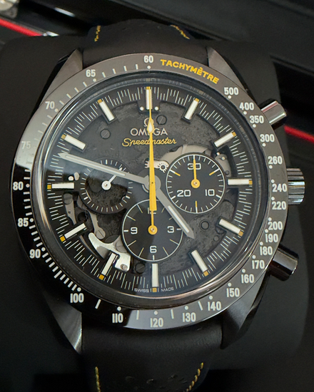 2025 Omega Speedmaster Dark Side of the Moon "Apollo 8" 44.25MM Black Dial Rubber Strap (311.92.44.30.01.001)