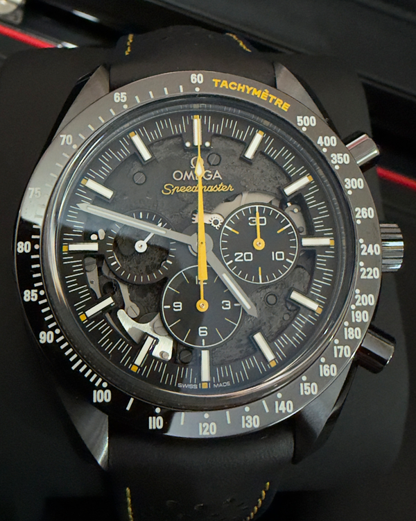 2025 Omega Speedmaster Dark Side of the Moon "Apollo 8" 44.25MM Black Dial Rubber Strap (311.92.44.30.01.001)