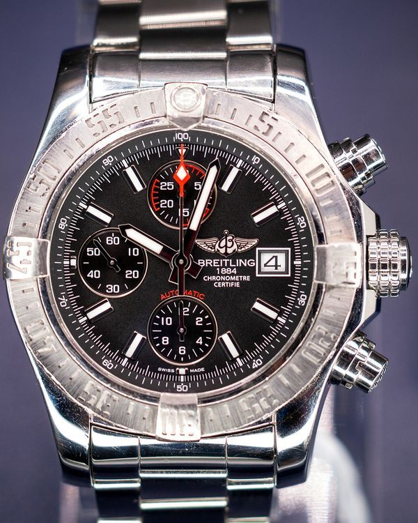 2015 Breitling Avenger II 43MM Black Dial Steel Bracelet (A1338111/BC32)