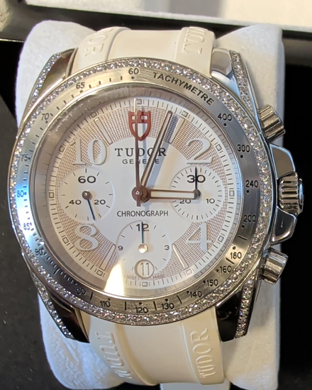 Tudor Grantour Chrono Fly-Back 41MM Silver Dial Rubber Strap (20310)