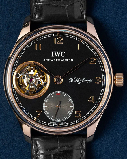 2018 IWC Schaffhausen Portugieser Tourbillon L.E. 41MM Black Dial Leather Strap (IW5447-05)