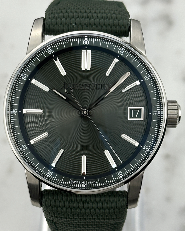 Audemars Piguet Code 11.59 41MM Green Dial Textile Strap (15210ST.OO.A056KB.01)