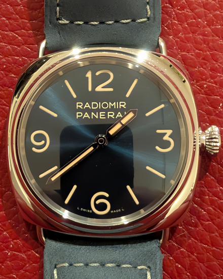 2024 Panerai Radiomir Officine 45MM Blue Dial Leather Strap (PAM01383)