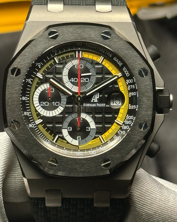 2012 Audemars Piguet Royal Oak Offshore Chronograph "Sebastien Buemi" Limited Edition 42MM Black Dial Rubber Strap (26207IO.OO.A002CA.01)