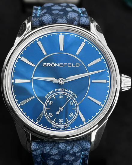 2023 Grönefeld 1941 Principia L.E. 39.5MM Blue Dial Leather Strap (1941Principia)
