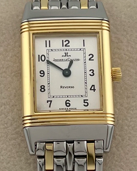 1993 Jaeger-LeCoultre Reverso Lady 20MM Silver Dial Two-Tone Bracelet (260.5.86)