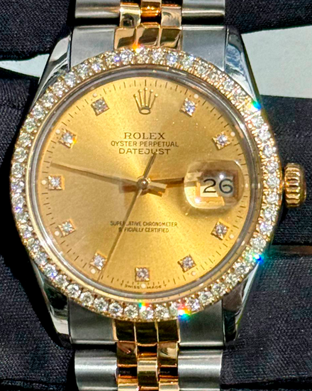 1987 Rolex Datejust 36MM Champagne Dial Two-Tone Jubilee Bracelet (16013)