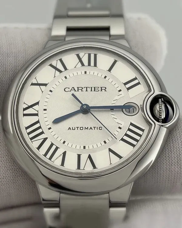 2022 Cartier Ballon Bleu 40MM Silver Dial Steel Bracelet (WSBB0040)