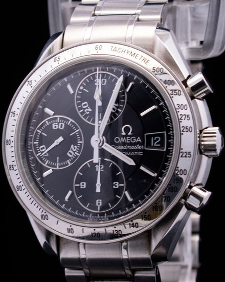 Omega Speedmaster Date 39MM Black Dial Steel Bracelet (3513.50.00)