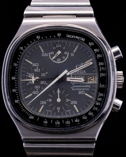 Omega Speedmaster TV 40MM Black Dial Steel Bracelet (176.0014)