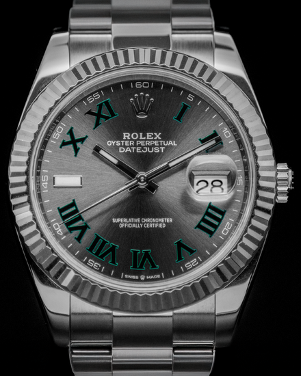 2021 Rolex Datejust "Wimbledon" 41MM Slate Dial Oyster Bracelet (126334)
