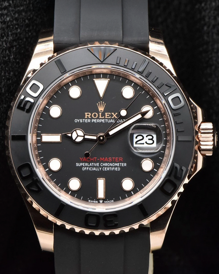 2024 Rolex Yacht-Master 40MM Black Dial Rubber Strap (126655)