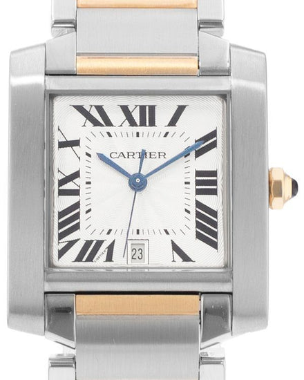 Cartier Tank Française 28MM Silver Dial Two-Tone Bracelet (W51005Q4)