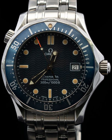Omega Seamaster Diver 300M 36.25MM Quartz Blue Dial Steel Bracelet (2561.80.00)