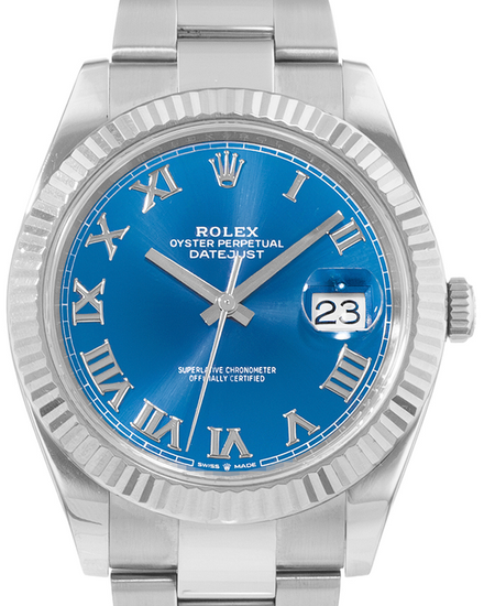 2019 Rolex Datejust 41MM Blue Dial Oyster Bracelet (126334)
